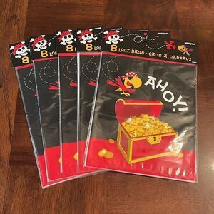 40 Pirate Loot Bags Plastic  birthday party decor